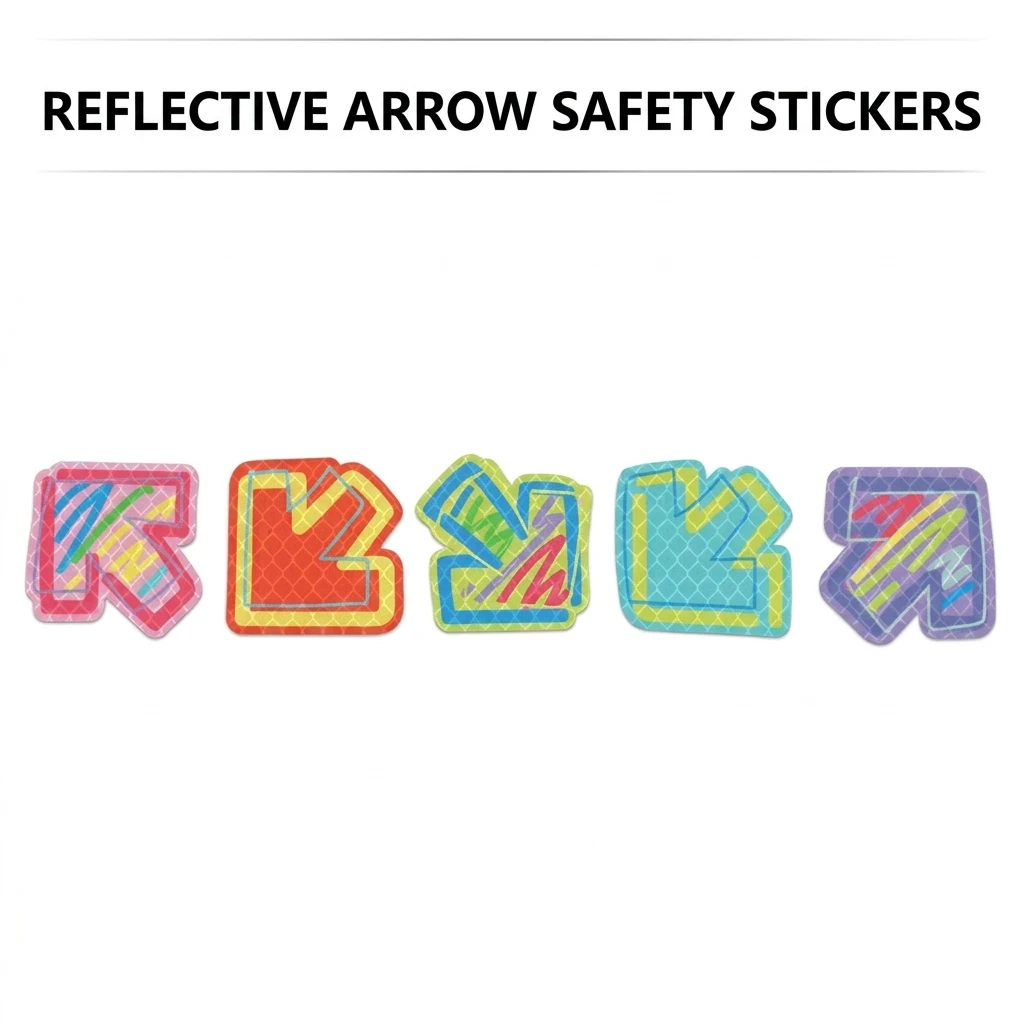 High-Visibility Reflective Sticker Waterproof for Night Riding Safety Warning Decals Car Motorcycle Helmet UV Resistant Film