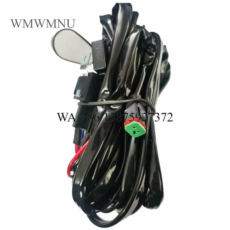 Wmwmnu 2025 2 Pins DT Car Accessories 40A 12V Off Road Led Work Light Switch Relay Remote Light Bar Headlight Wiring Harness