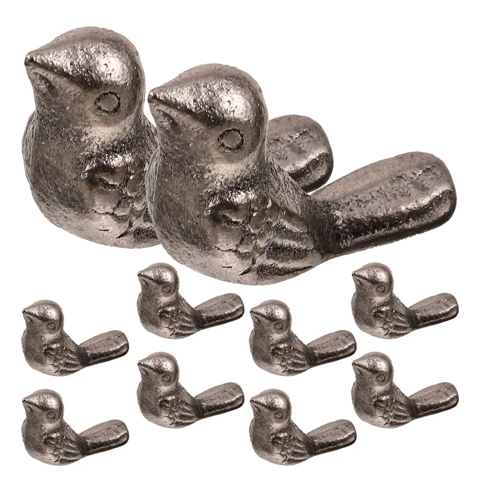 

15pcs Cast s Home Decor Metal Statues Iron Ornaments Desktop Garden Decorative Birds Small s