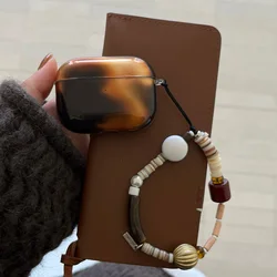 Retro Ink Wash Amber Color Wireless Bluetooth Earphone Case For Apple AirPods 4 2024 New Protective Shell For AirPods 1 2 3 Pro2