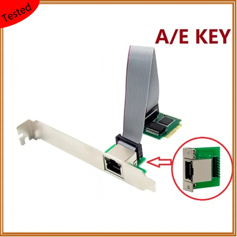 M.2 To Gigabit Network Card MINI PCI-E Network Card Mini Half-height PCIE 1000M Wired Network Card I210AT