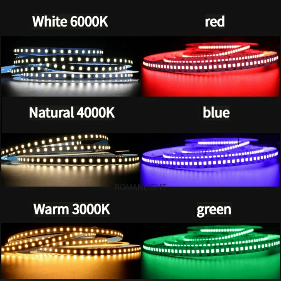 1M 2M 3M 5M SMD2835 Bright LED Strips for Decoration Tape Low Voltage Backlight White Warm 60/120LEDs Ribbon