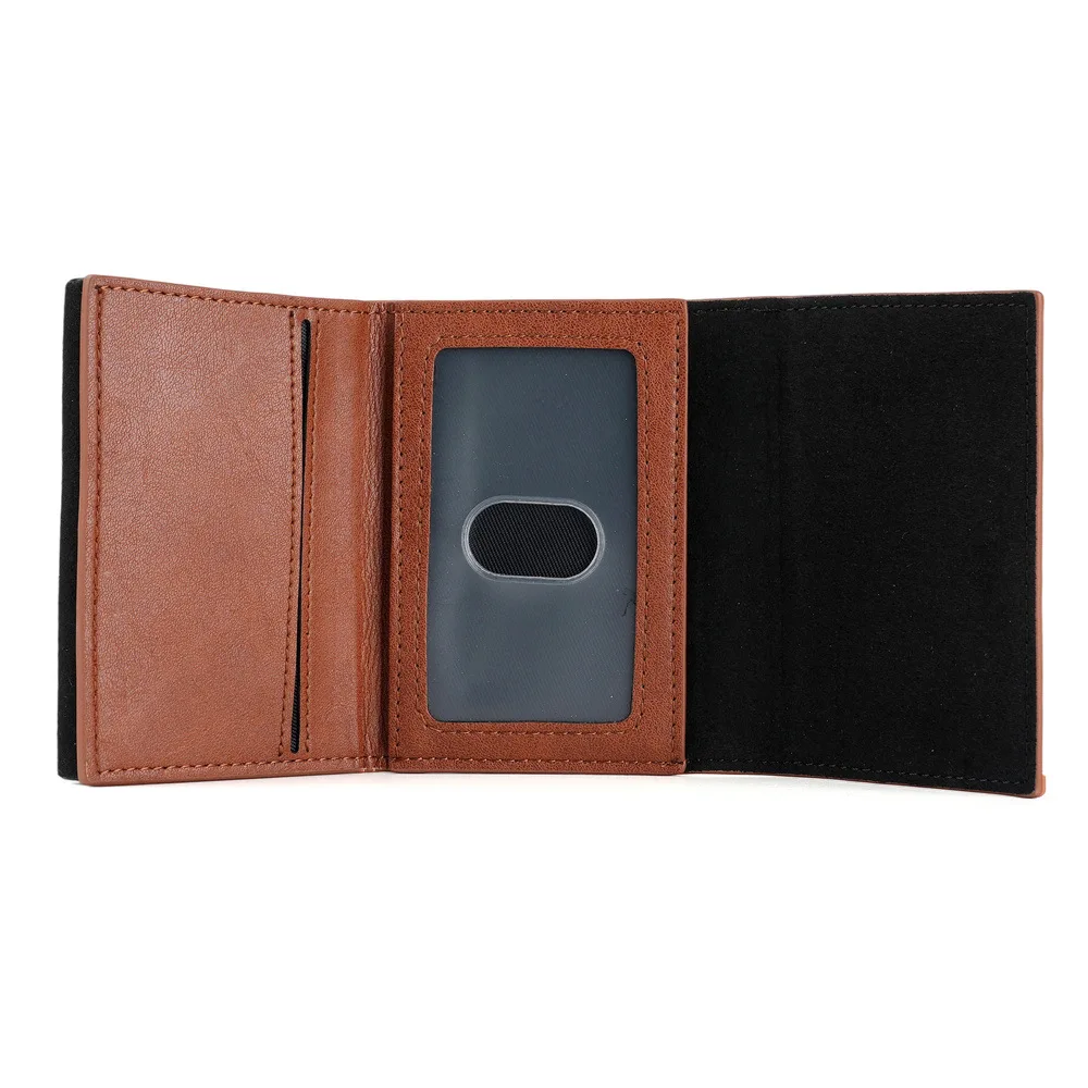 Men's Wallet Card Bag Large Capacity  Slot Small Card Bag Multi  Slot Women's High-end Leather PU  Case Bag