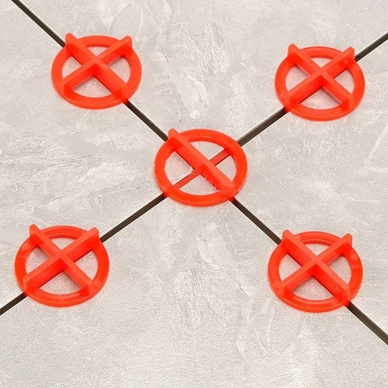 100/200 قطعة فواصل بلاط قابلة لإعادة الاستخدام لتثبيت البلاط أدوات بناء فجوة السيراميك