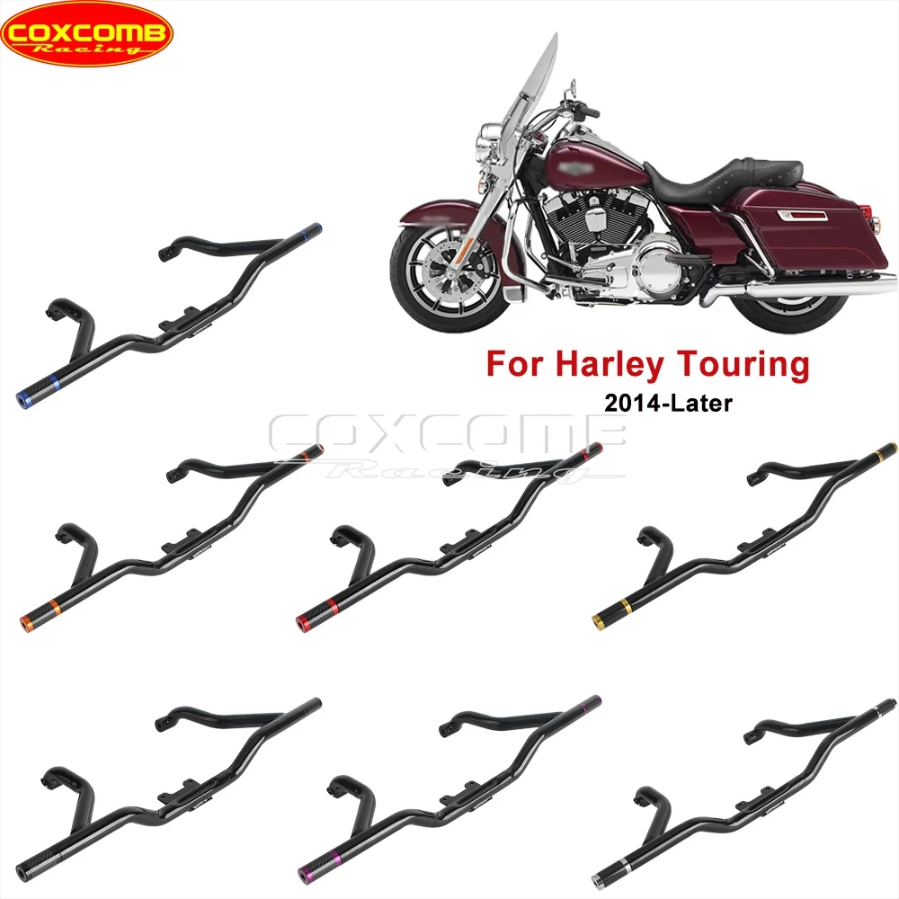 For Harley Street Glide FLHX FLHXST FLHXS Road King FLHR FLHRC FLHRXS FLHP Motorcycle Highway Bumper Frame Front Crash Bar 2014+