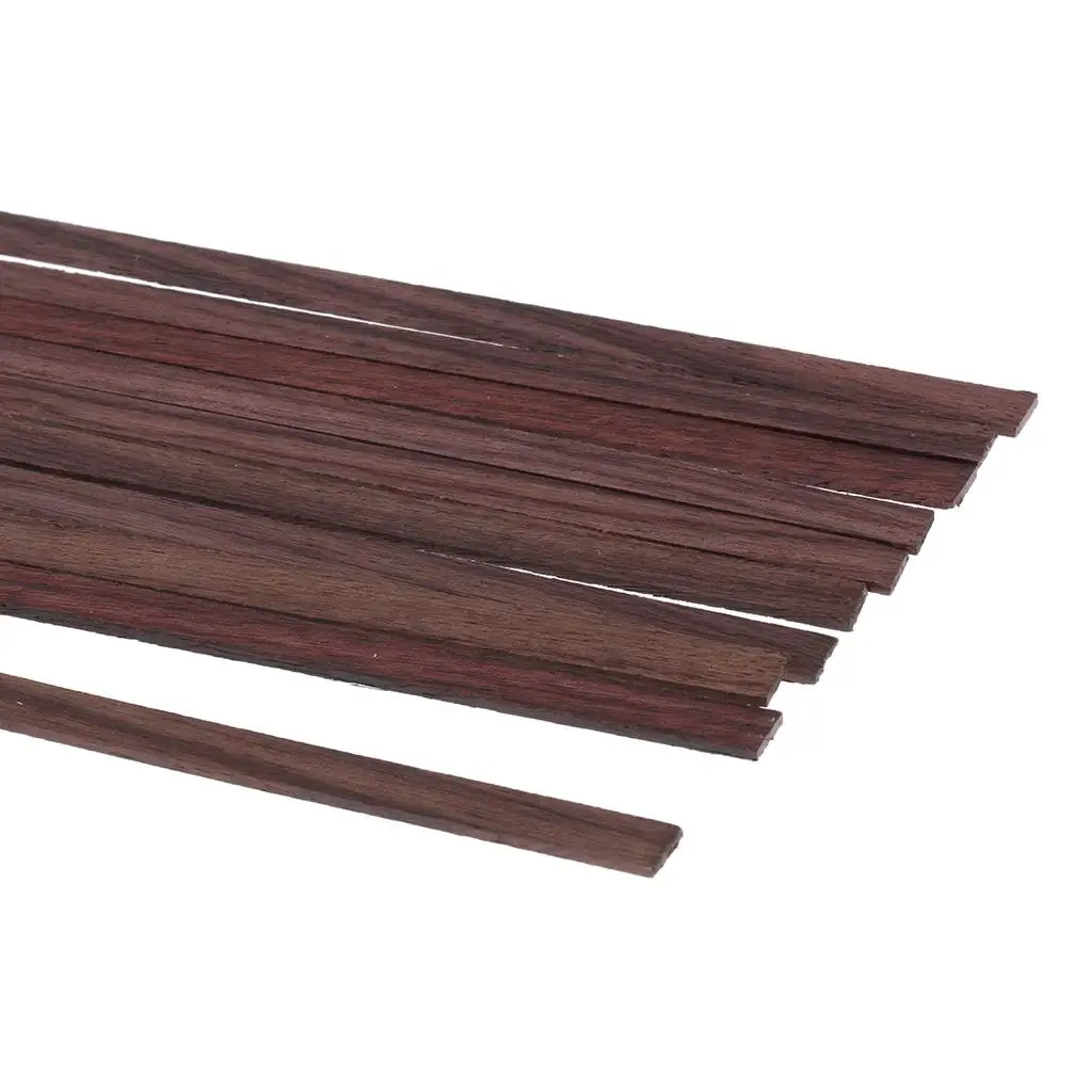 2x 10 Wood Binding Purfling Inlays for Guitar Fretboard 520x7x1.5mm