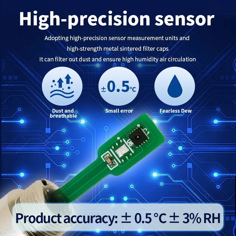 Industrial Grade High Quality aluminum 0-10V Voltage Output Signal Pipeline Temperature and Humidity Transmitter Sensor