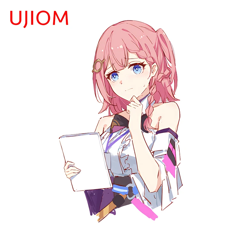 UJIOM 13cm X 8cm Cartoon Girls  Asta Trailblazer Sexy Wall Stickers Baby Nursery Room Decor Decal Attractive Kitchen Chambre