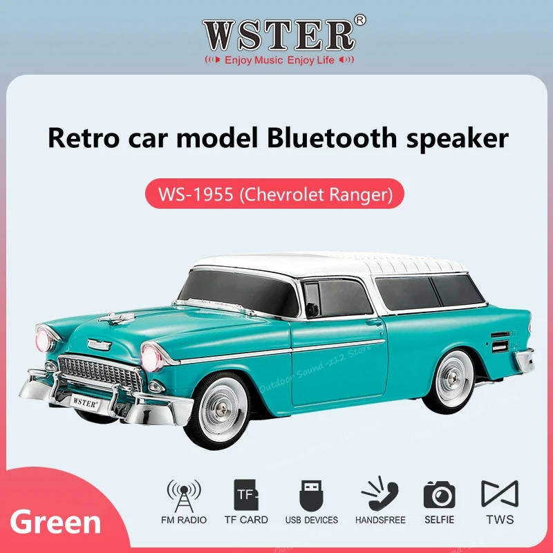 Portable Car Shaped Speakers Wireless Bluetooth Music Boombox for PC with FM Radio Handfree Function Subwoofer Caixa De Som