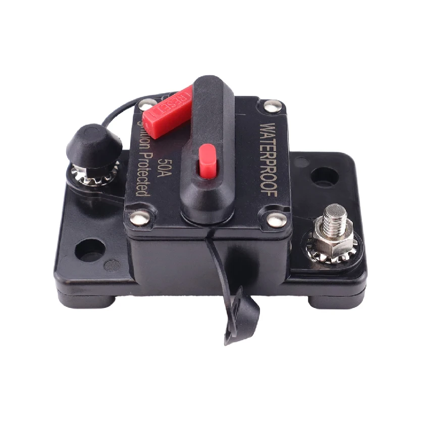 Waterproof 20A-300A Circuit Breaker 12V-48V Trolling Manual Reset Boat Power Protect