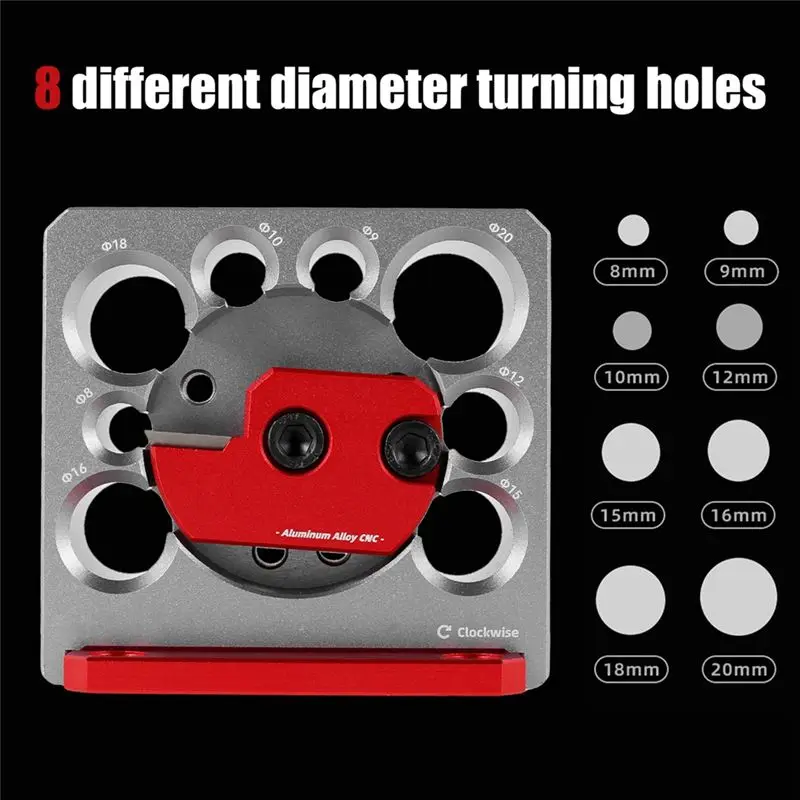 ABUH-Adjustable Pin Making Fixture Woodworking Electric Drill Milling Pin Round Rod Auxiliary Tool 8Mm-20Mm Wrench Easy Install