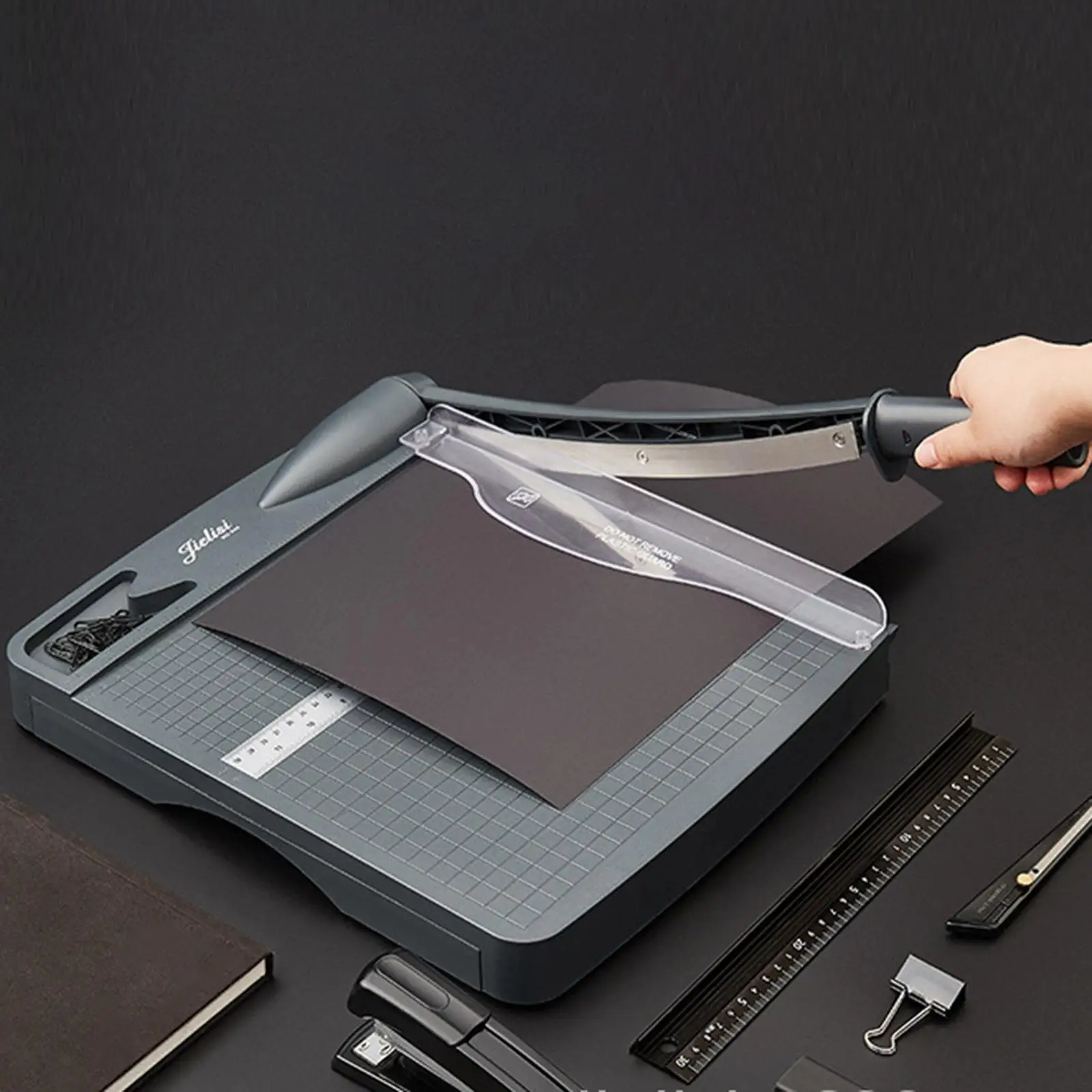 Portable Paper Cutter for Scrapbooking Straight Line Scrapbook Photo Trimmer with Non Slip Base for Cardstock Crafts