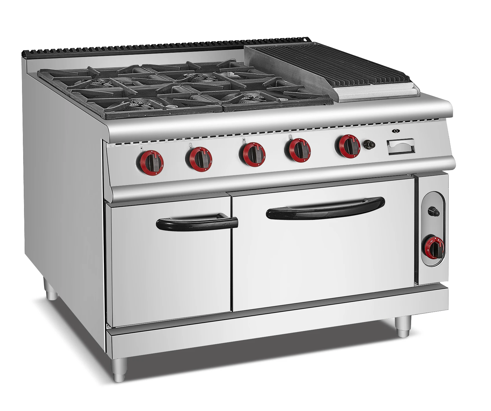 Factory outlet  Kitchen Burner Gas Stove Commercial Gas Range Stove 4 burner with Oven Gas Combination Oven Stove