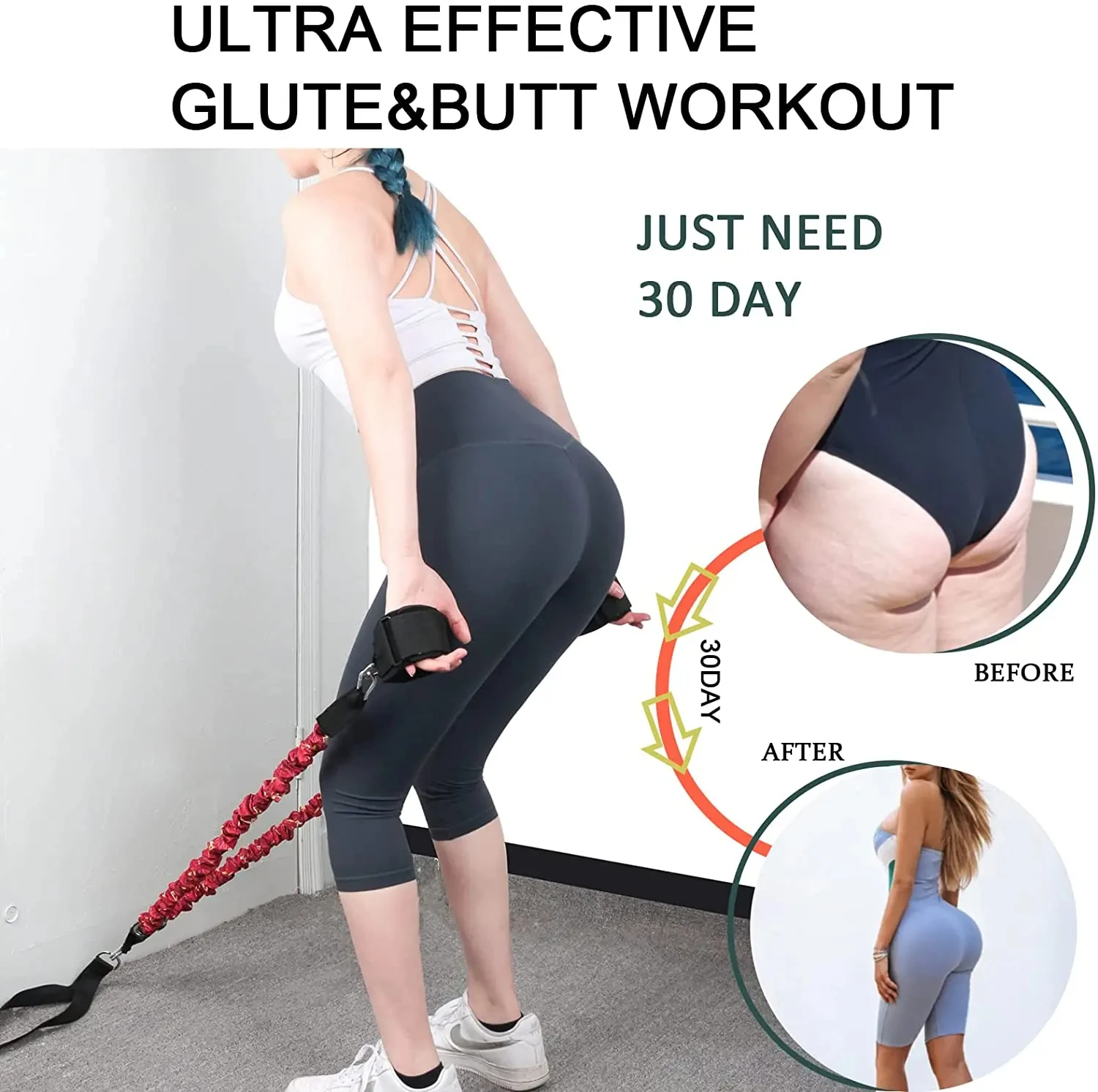 Booty Training Widerstand Band Bein Hüfte Power Stärken Pull Seil Gürtel System Kabel Maschine Gym Home Workout Fitness Ausrüstung