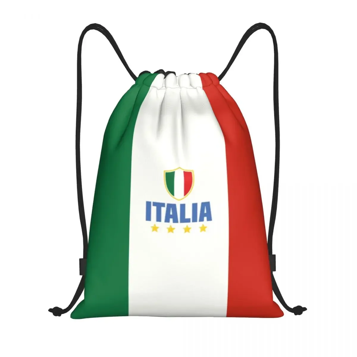 Custom Flag Of Italy Drawstring Bags Women Men Lightweight Italian Patriotic Sports Gym Storage Backpack