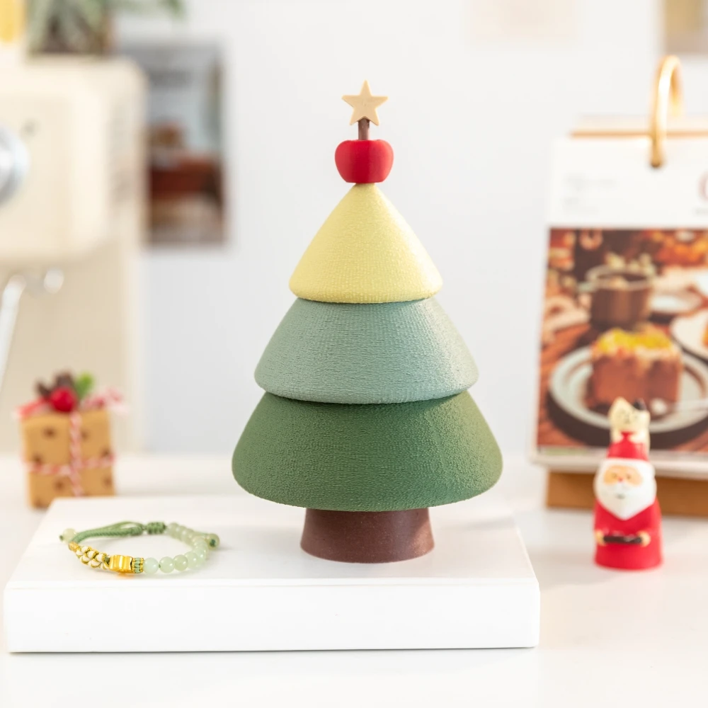Christmas Tree Jewelry Box Trinket Storage Box Holiday Home Room Bathroom Desk Ornaments Jewelry Case Birthday Gifts for Women