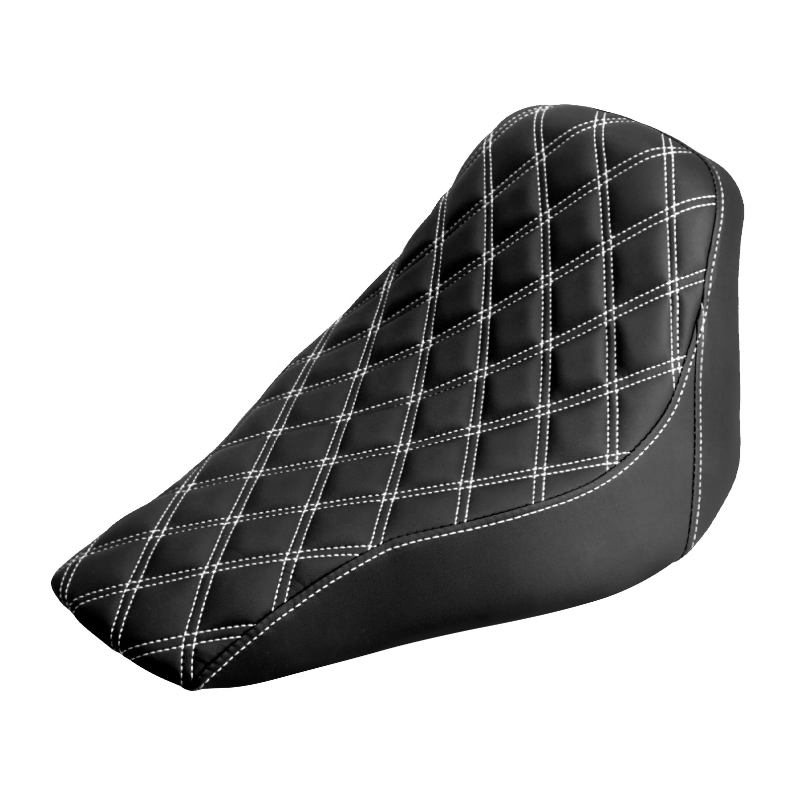 

STLF Motorcycle Front Driver Solo Seat for Harley Softail Breakout FXBR Rocker FXCW 08-2017 Diamond Leather Low Profile Seat Cus