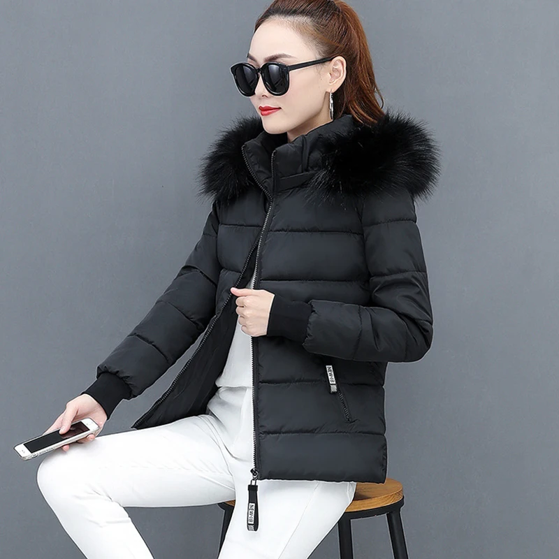 Sustans Zipper Fur Hooded Jacket Thickened Coat Women\'s Clothes Autumn Winter Casual Elegant Long Sleeve Warm New In Outerwears