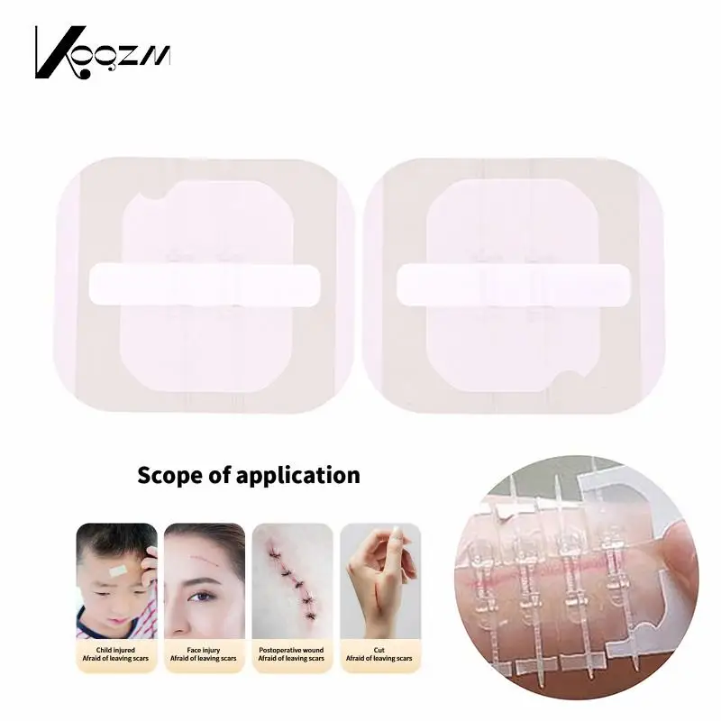 2/3pc Zipper Tie Wound Closure Patch Hemostatic Patch Wound Fast Suture Zipper Band-Aid Outdoor Portable