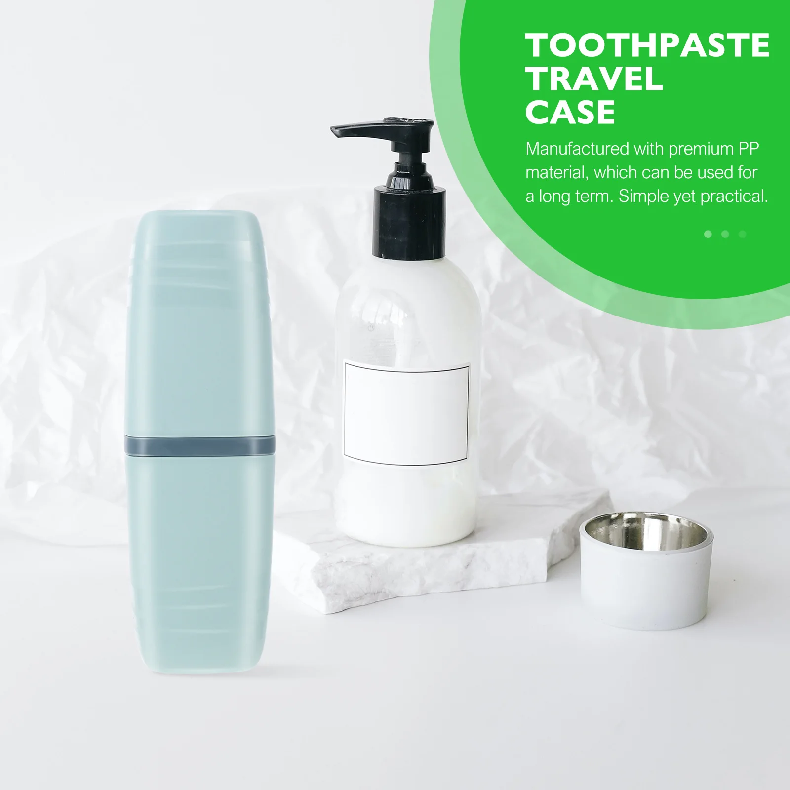 

Portable Toothbrush Storage Box Travel Green Simple PP Material Toothpaste Holder Water Mug Toothpaste Outdoor Holder al