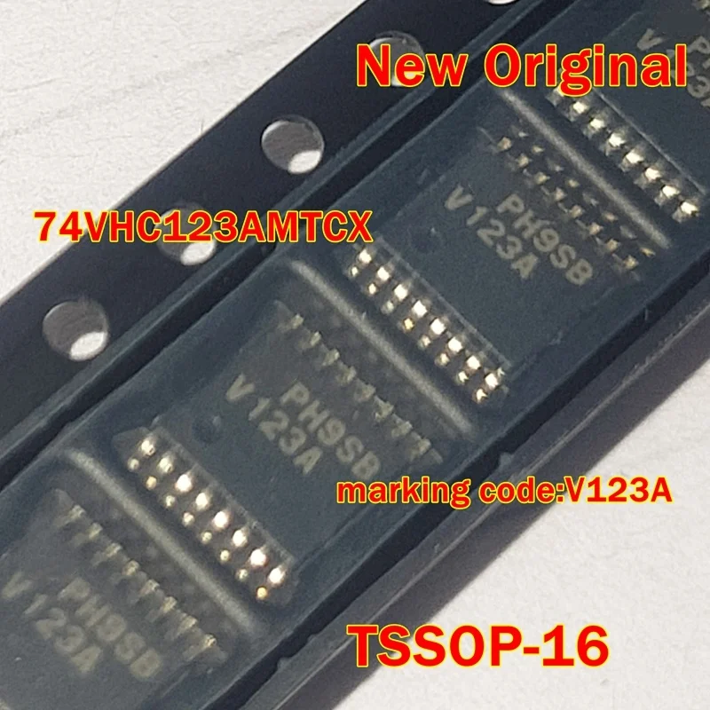 

1pcs to 100pcs 74VHC123AMTCX New Original TSSOP-16 marking code:V123A Monostable Multivibrator