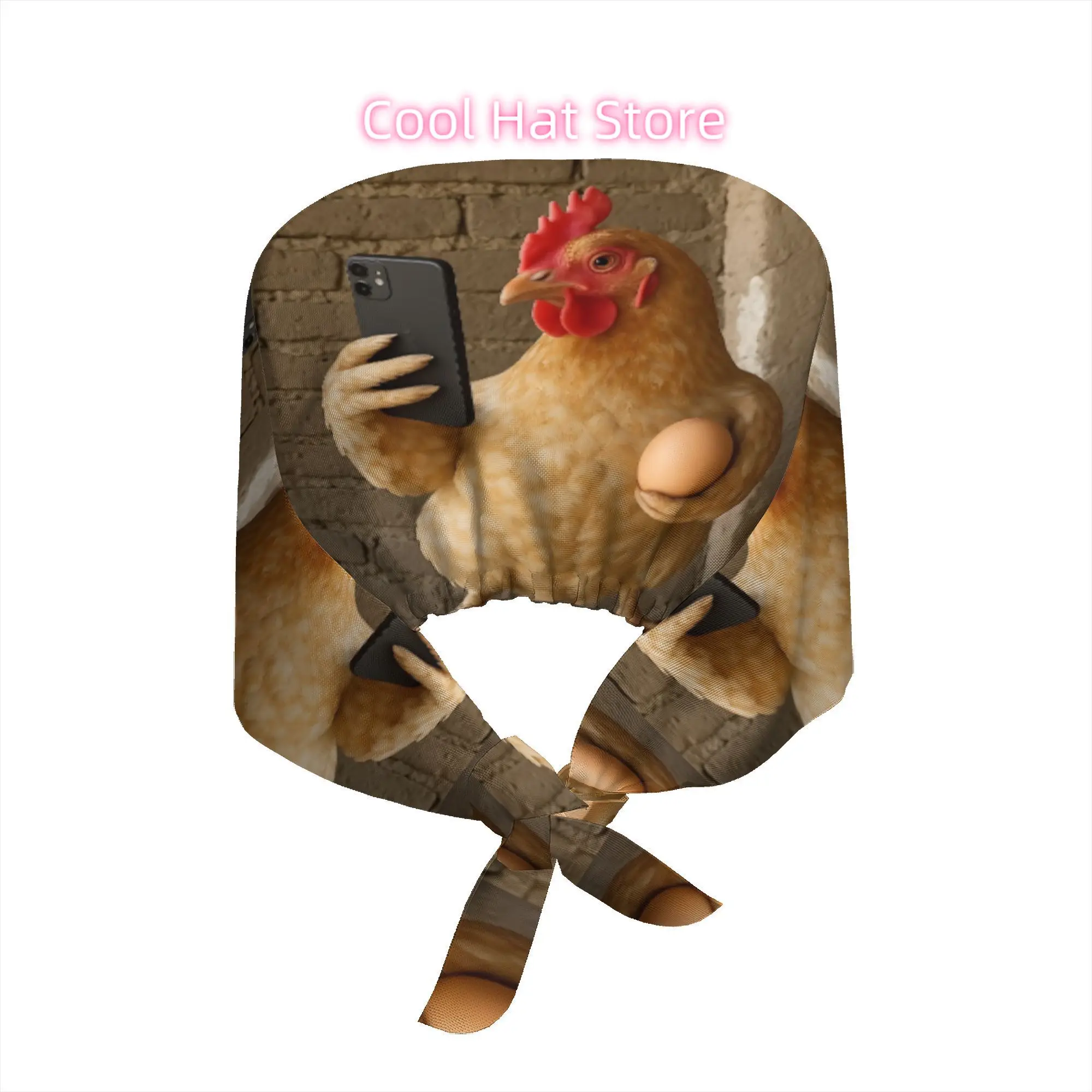 Trendy Breathable Cap Featuring a Funny Chicken Design, Perfect As a Christmas Gift for Farm Animal Enthusiasts. This Adjustable
