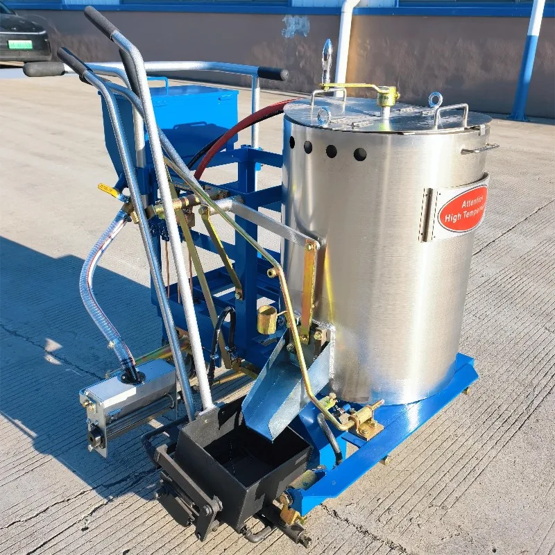 Hot Selling Automatic Hand Push Thermoplastic Road Marking Machine With Shoe For Sale And Line Marking