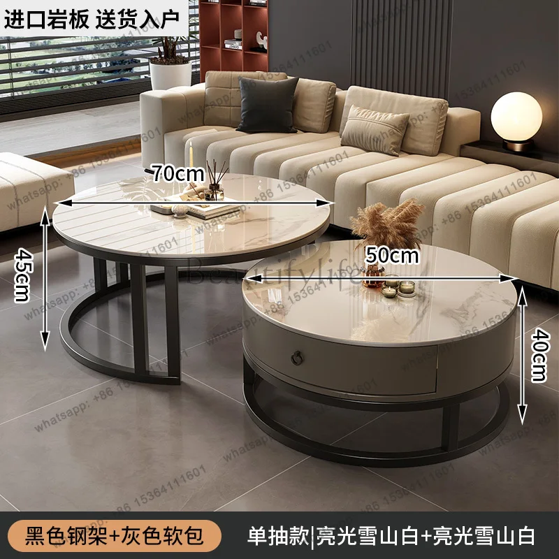 Luxury Aesthetic Elegant Style Side Table Space Saving Design Coffee Tables Creative Casa Arredamento Living Room Furniture