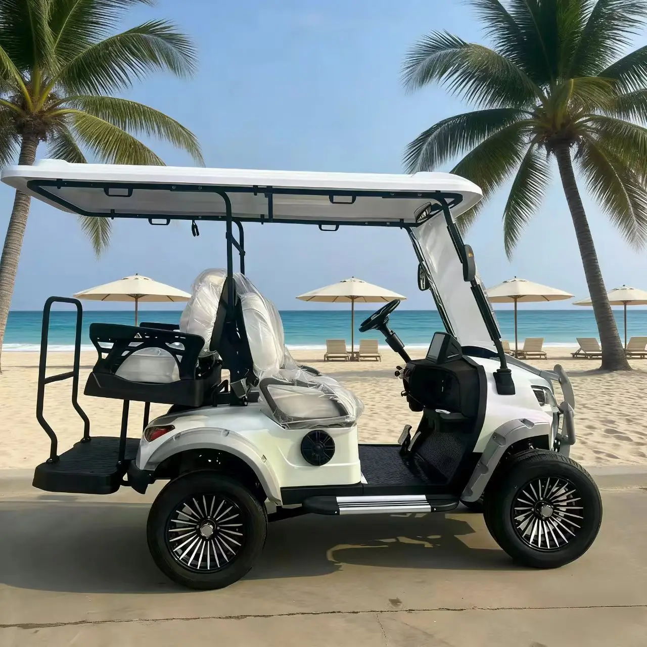 Sale Affordable  4 6 8 10  Seater Chinese 4X4 48/60/72V Golf Car Off Road Buggy 4000/5000W/7500W  Electric Golf Cart