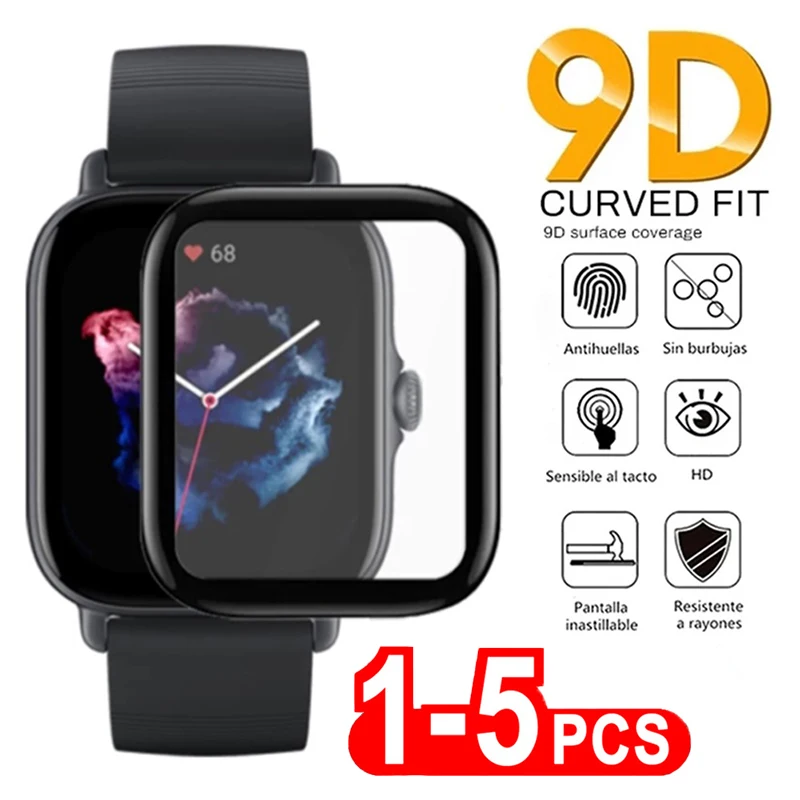 Soft Tempered Glass Protective Film For Huami Amazfit BiP S Lite Bip U Pro bip 3 Screen Protector For Amazfit GTS 2 2E 2 mini