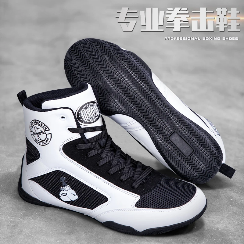 

New Breathable Boxing Shoes Men Light Weight Boxing Sneakers Comfortable Wrestling Sneakers Anti Slip Wrestling Footwears