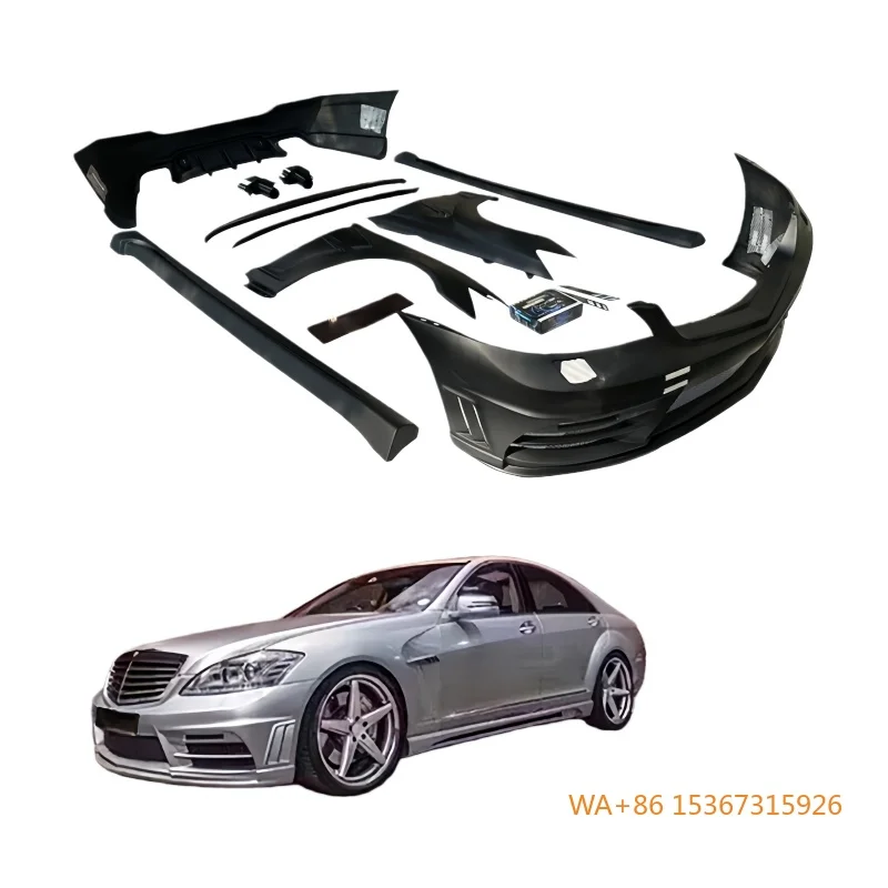 

Suitable for the 2006-2010 S-class W221 Upgraded Model Wide-body Resin PP Body Wrap Complete Set of Body Kits