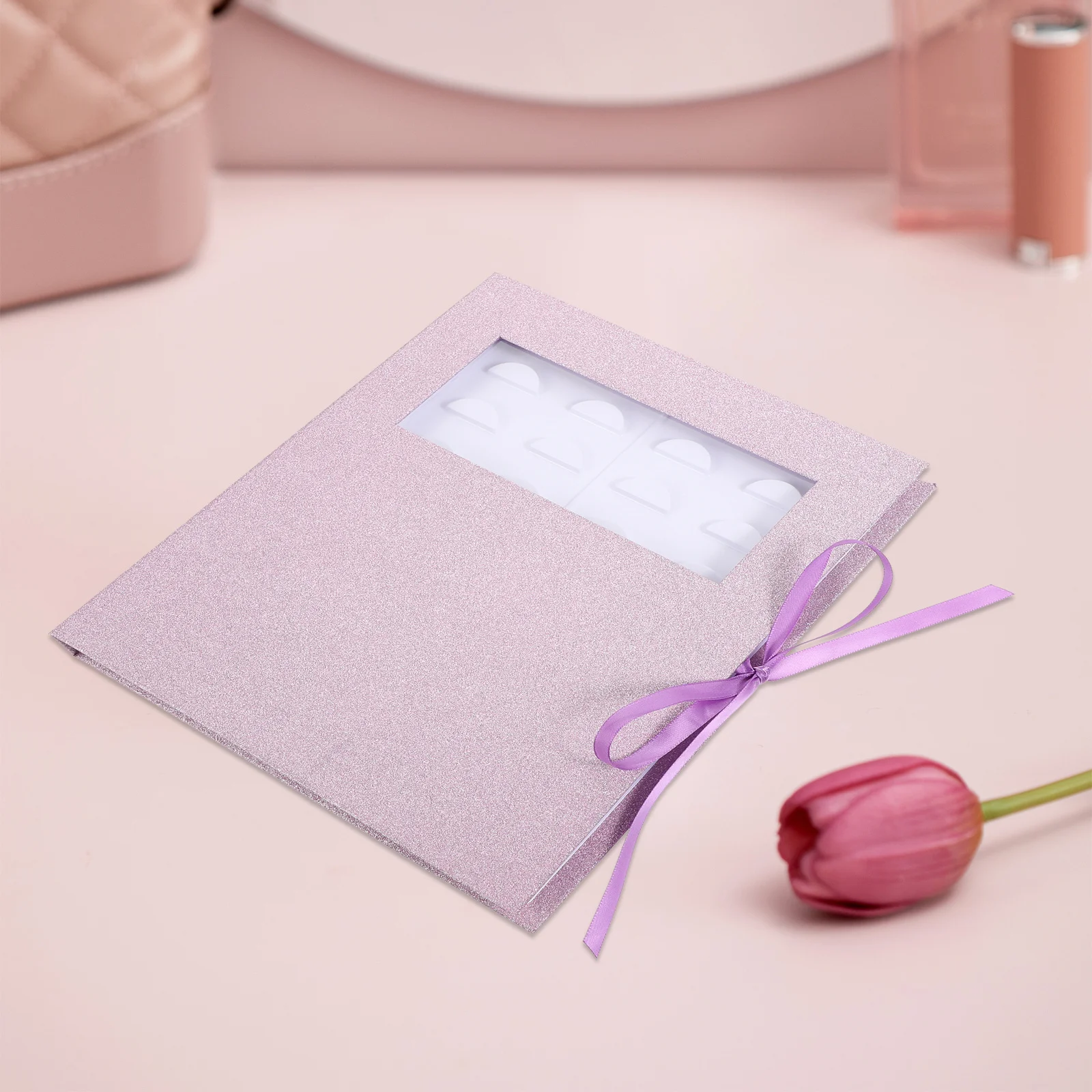 1 قطعة صندوق تخزين الرموش إغلاق آمن يمنع سحق الضرر مثالية لتخزين الرموش الصناعية حامل صندوق تعبئة الرموش