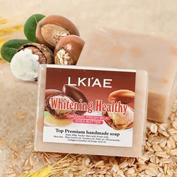 LKIAE Vitamins Oat Niacinamide Healthy Vegan Organic Beauty Face Natural Whitening Handmade Soap For Black Skin