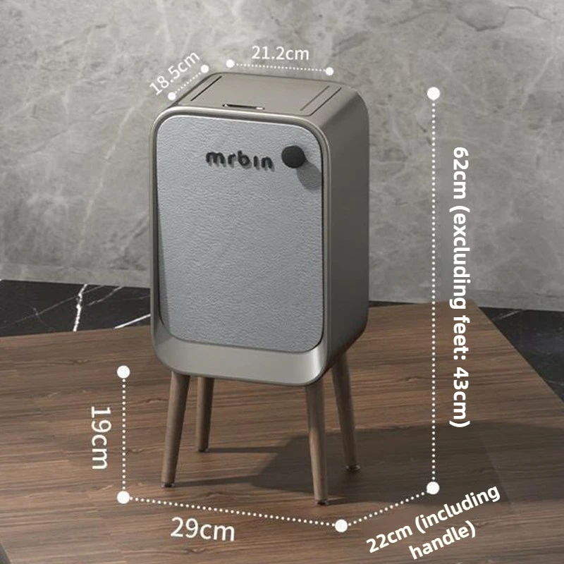 20L Automatic Sensor Trash Can Smart Intelligent Electric Kitchen Garbage Bin Luxury Bedroom High Foot Litter Bin Home Cleaning - Image 6