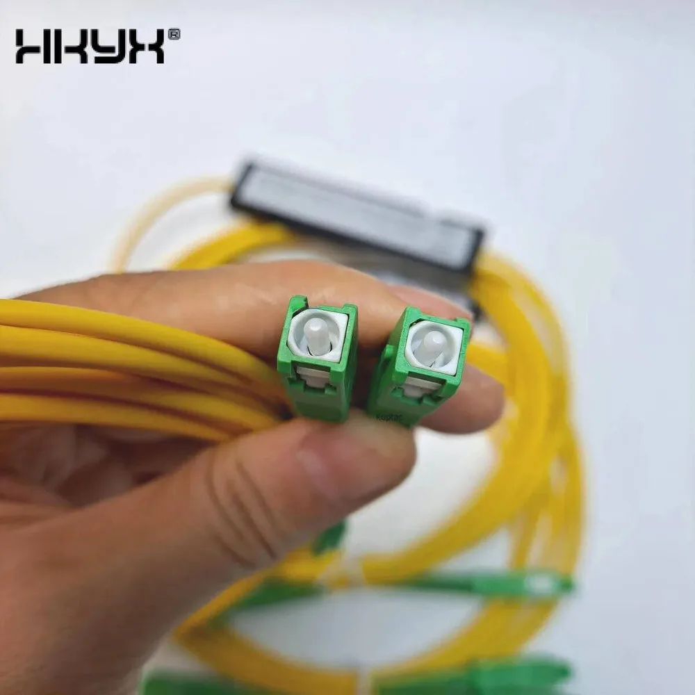 High Quality 1X2 FBT Fiber Optic Cable Cord SC APC Sleeve Taper Type Splitter Computer 1 Point 2 Fiber Optic Splitter Box