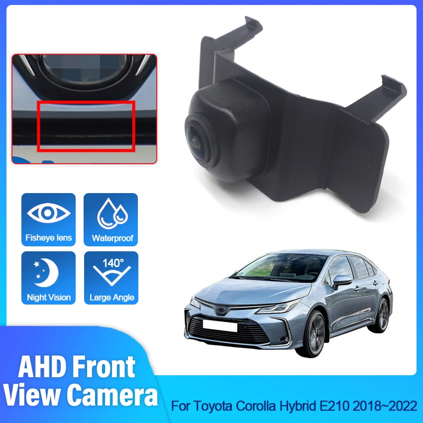 

Car Front View LOGO Parking Camera AHD 1080P Night Vision For Toyota Corolla Hybrid E210 2018 2019 2020 2021 2022 Wide Angle