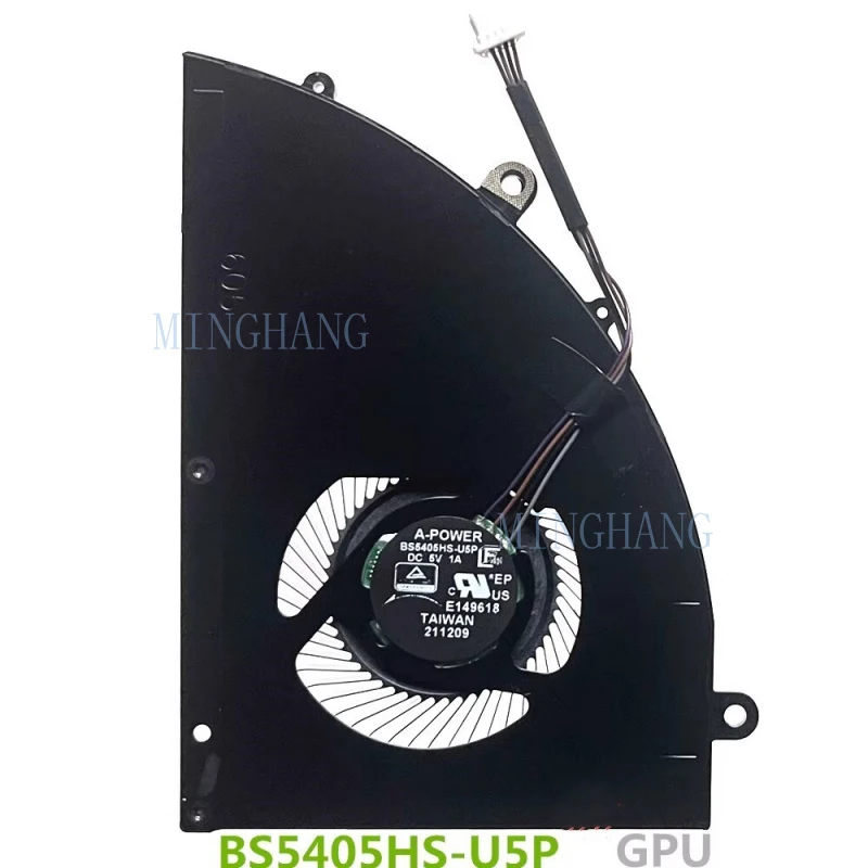 M   New Laptop CPU GPU Cooling Fan For MSI Delta 15 A5Ex A5EFK MS-15CK BS5405HS-U5N