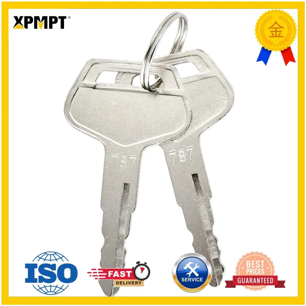 TR261434 Ignition Keys 787 ELI80-0115 10pcs For John Deere Tractor 650-1450 For Komatsu Excavator