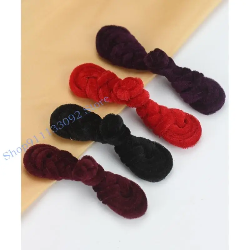 H9ed 5pairs Handmade Sewing Stables Cheongsam Pipa Buttons DIY ملابس الملابس التقليدية إكسسوارات الملابس الصينية التقليدية