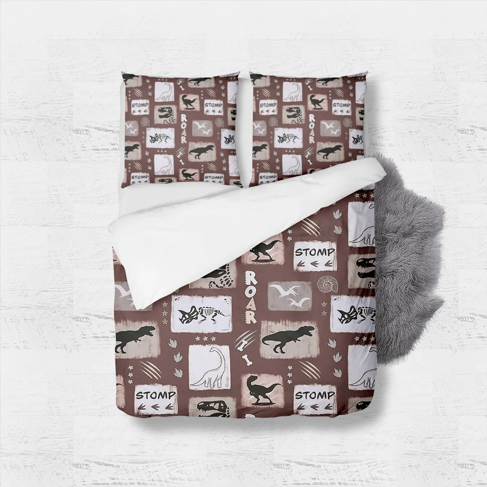 

Dinosaurs Nature Museum Duvet Cover Set without sheet King Queen Double Full Twin Single Size Bed Linen Set