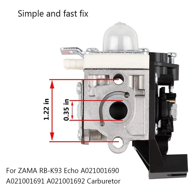 SRM225 PAS225 Carburetor Tune Up Kit for Echo SRM-225 PAS-225 A021001692 Weed-Eater String Trimmer Carburetor