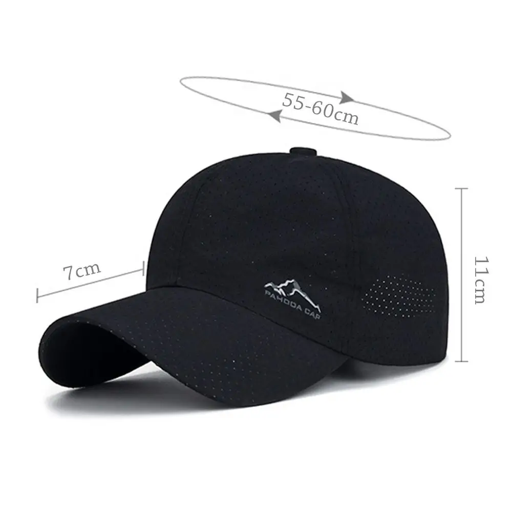 Men Women Summer Thin Quick Dry Baseball Cap Male Golf Breathable Sunscreen Sunhat For Fishing Sun Hat Unisex