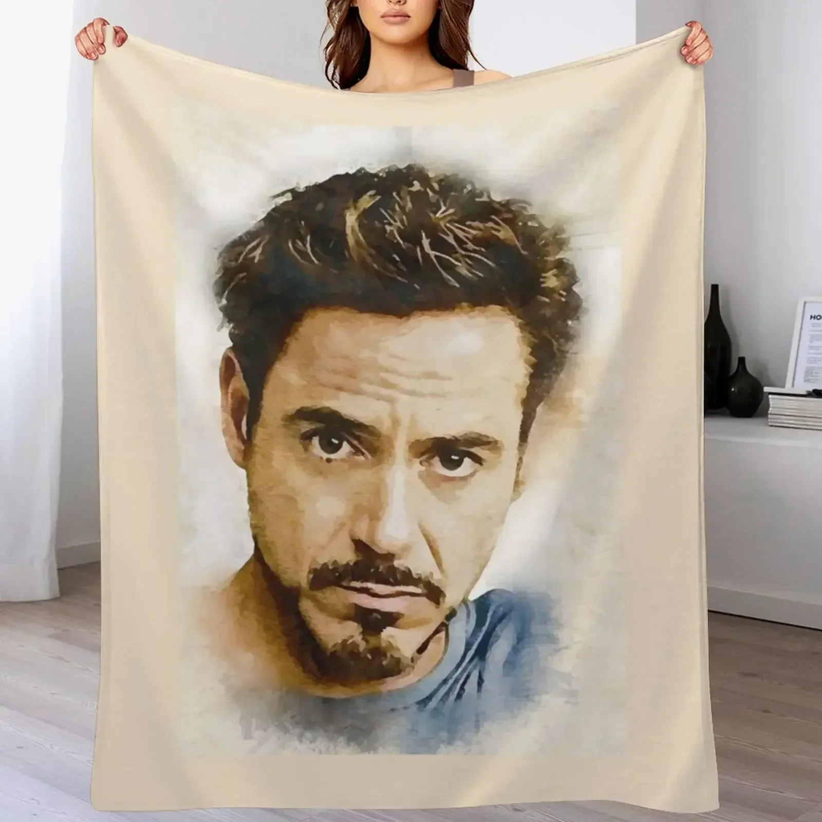 A Tribute to Robert Downey Jr. Throw Blanket Sofa Throw Retros fluffy Blankets