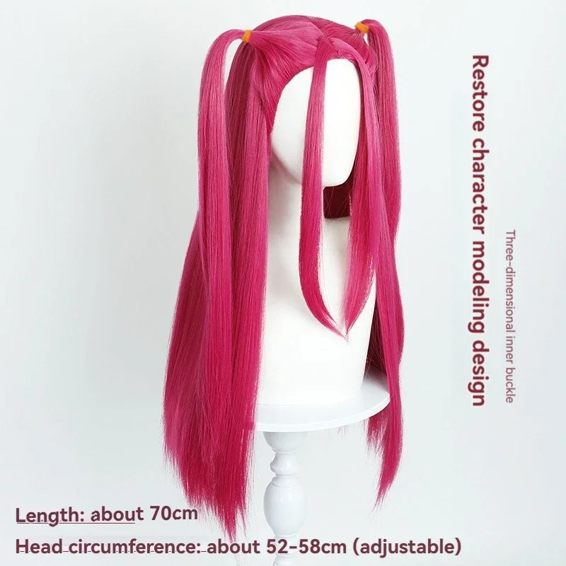 Film Kpop Cosplay Perücke Haar für Rumi Zoey Dämon Jäger Lila Schwarz Rot Langes Haar Hitzebeständige Synthetische Perücken Karneval Requisiten