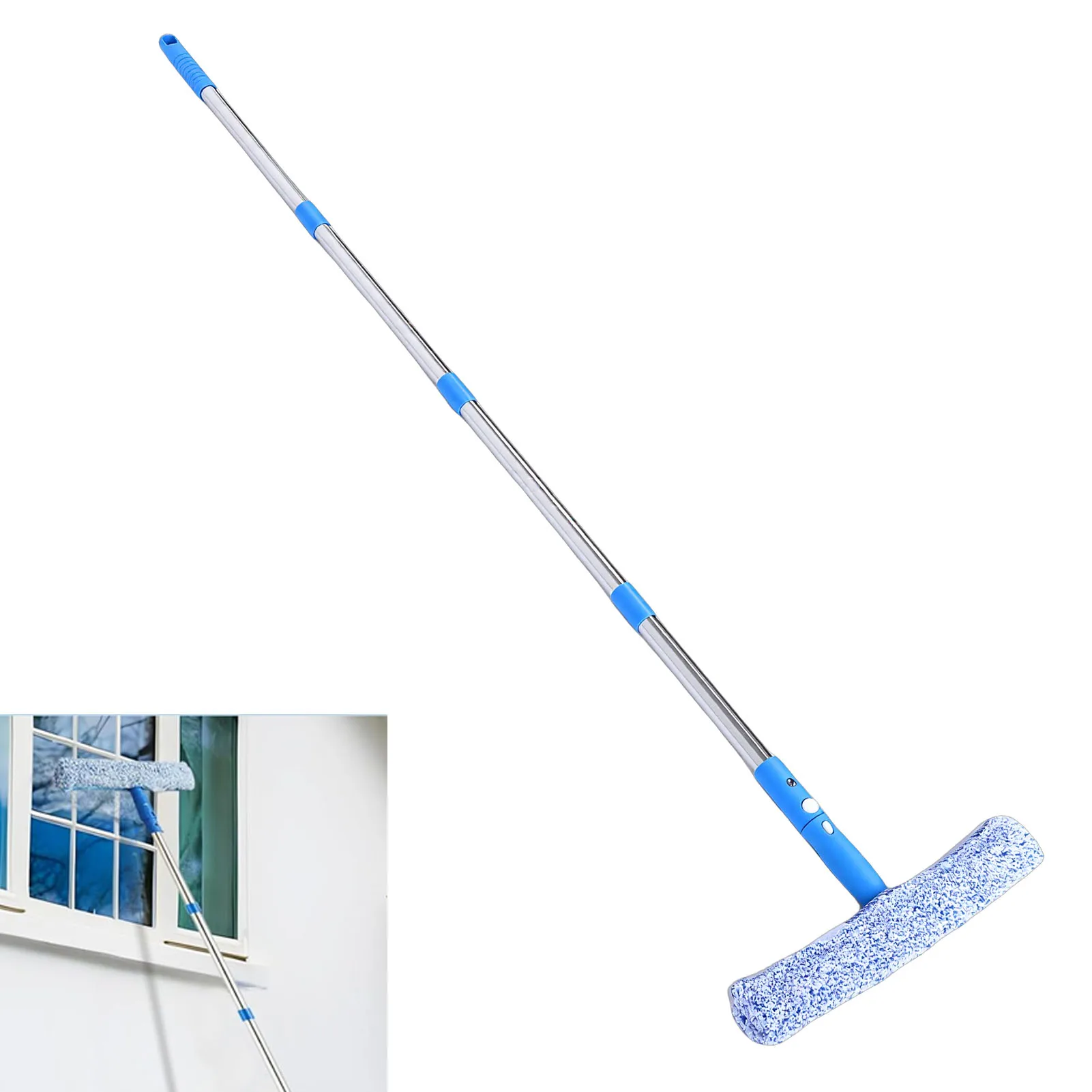 Versatile Window Cleaning Kit with Extension Pole