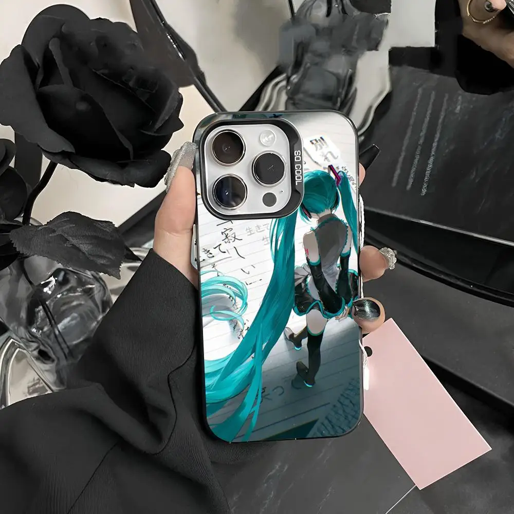 

H-HatsuneS MikuS Phone Case Matte Colored Silver For Samsung S24 Ultra S23 Fe S21 S22 Plus Note 20 9 Hard Cover