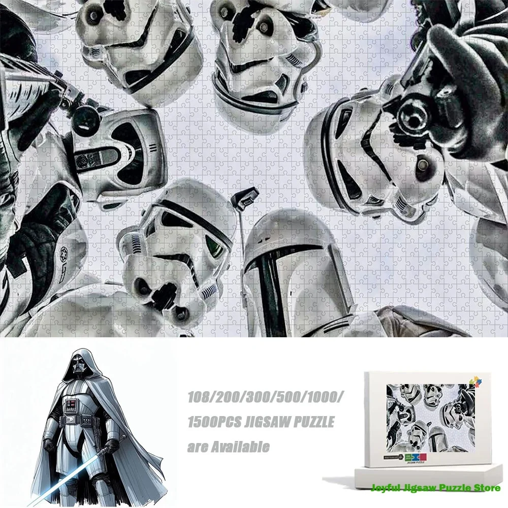 Rompecabezas con Patrón Clásico de Star Wars, Juguete Educativo Relajante, Regalo Premium para Fiestas, Cumpleaños y Tiempo Libre