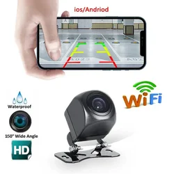 Car Rear Camera HD Wifi Back Side View Reverse Backup Camera For Ios Android Mobile Phone Monitor System