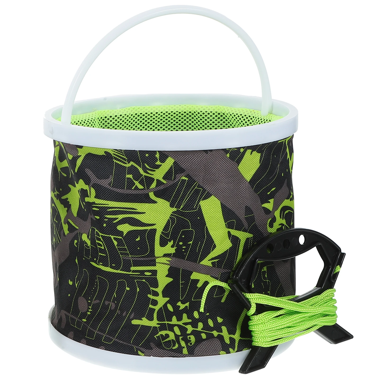 

Foldable Fishing Bucket Portable Collapsible Net Design Large Capacity Outdoor Camping Water Container Multi-Function Live Fish